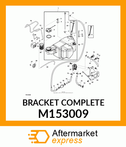 BRACKET COMPLETE M153009