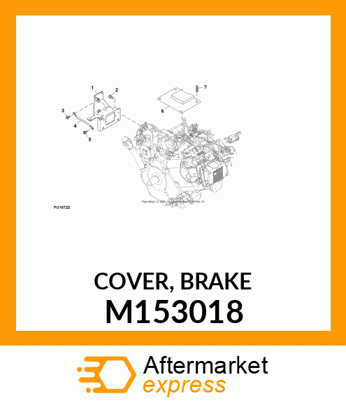 COVER, BRAKE M153018