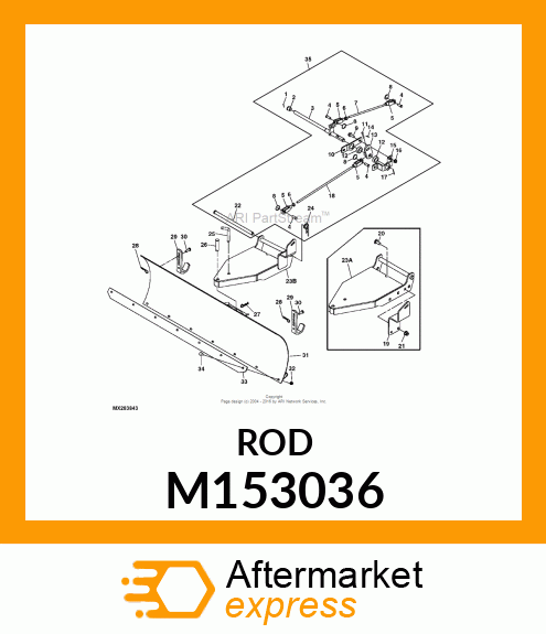 ROD, INNER IMP LIFT, CP M153036