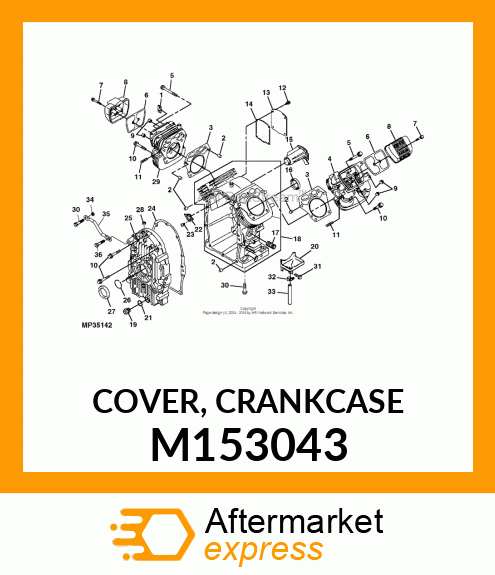 COVER, CRANKCASE M153043