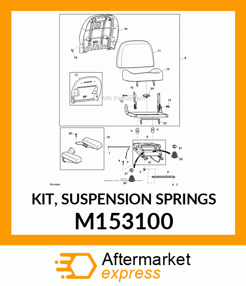 KIT, SUSPENSION SPRINGS M153100