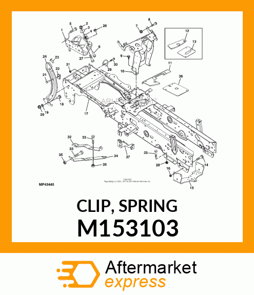 CLIP, SPRING M153103