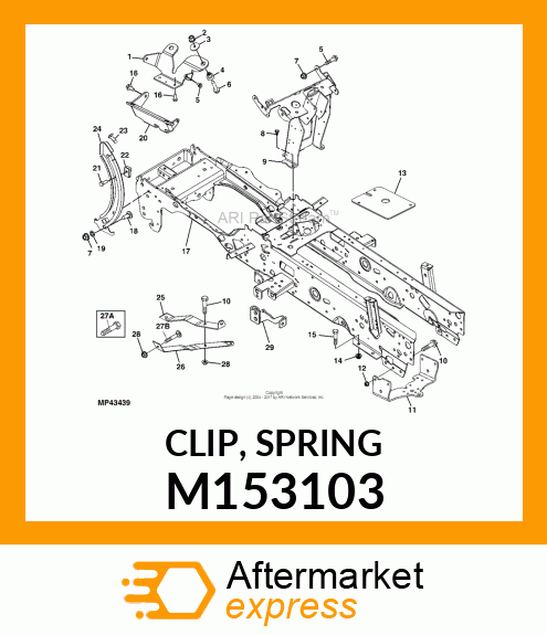 CLIP, SPRING M153103