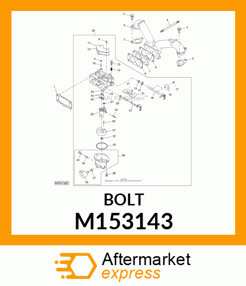 CHOKE SHAFT, CARBURETOR M153143