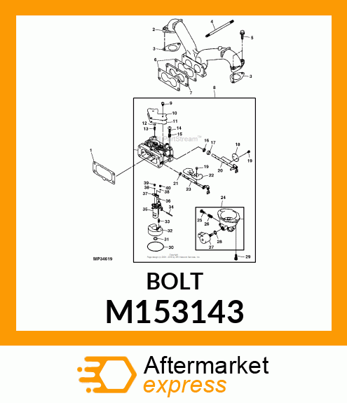 CHOKE SHAFT, CARBURETOR M153143