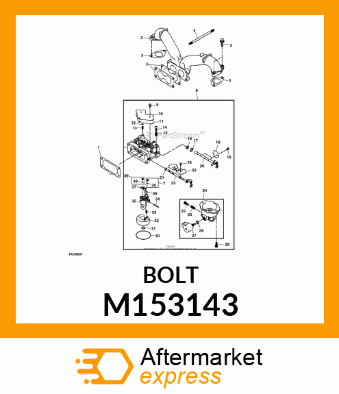 CHOKE SHAFT, CARBURETOR M153143