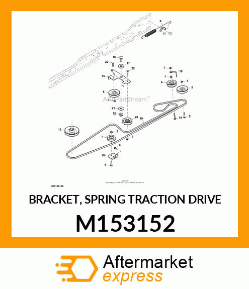 BRACKET, SPRING TRACTION DRIVE M153152