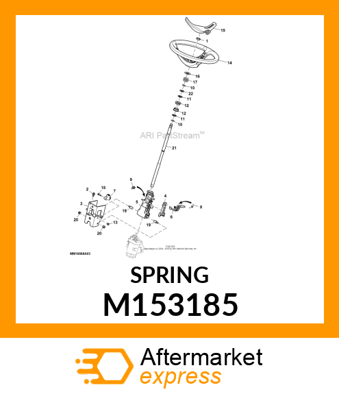 EXTENSION SPRING, SPRING, TILT HAND M153185