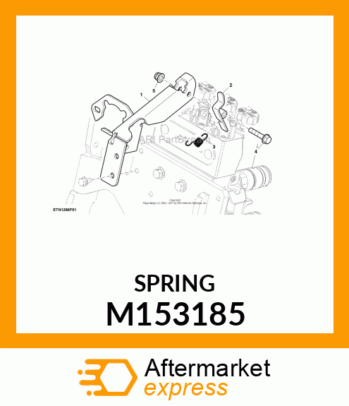 EXTENSION SPRING, SPRING, TILT HAND M153185