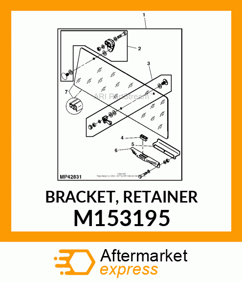 BRACKET, RETAINER M153195