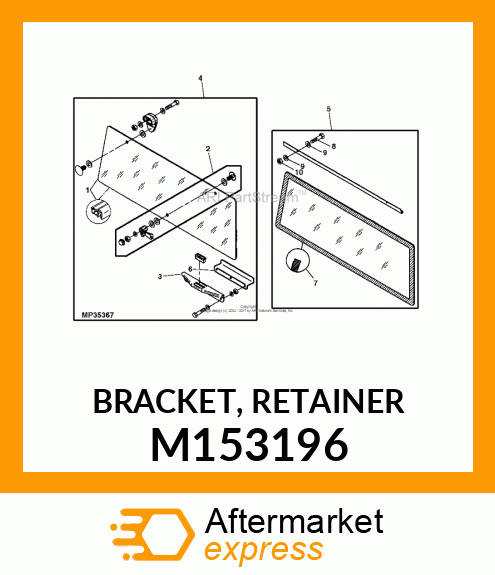 BRACKET, RETAINER M153196