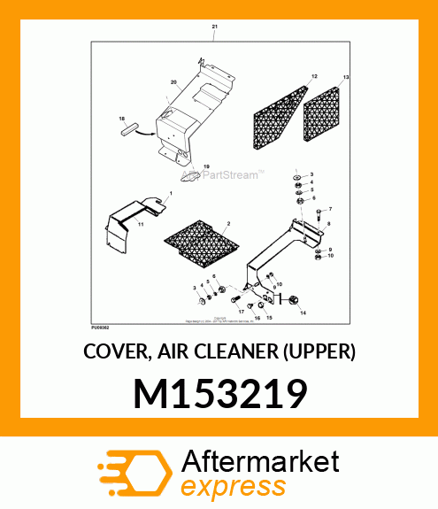 COVER, AIR CLEANER (UPPER) M153219