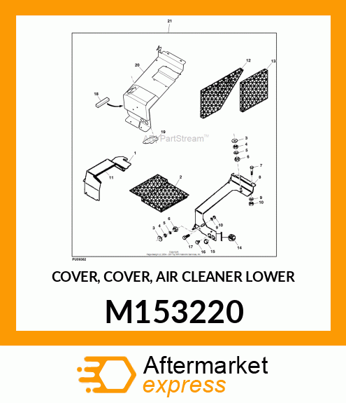 COVER, COVER, AIR CLEANER (LOWER) M153220