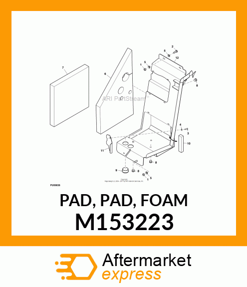 PAD, PAD, FOAM M153223