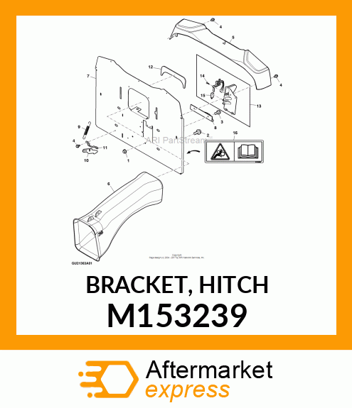 BRACKET, HITCH M153239