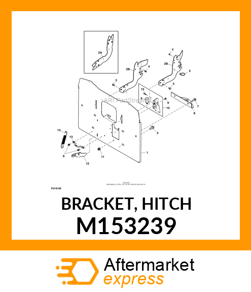 BRACKET, HITCH M153239