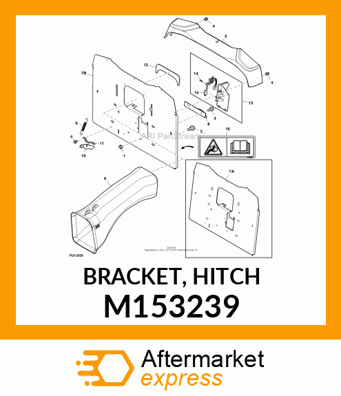 BRACKET, HITCH M153239