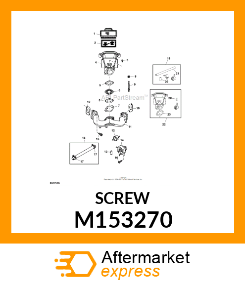 SCREW,HEX WAH HEAD W/RECESS 6 M153270