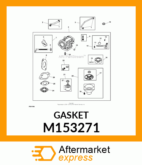 GASKET, INTAKE M153271