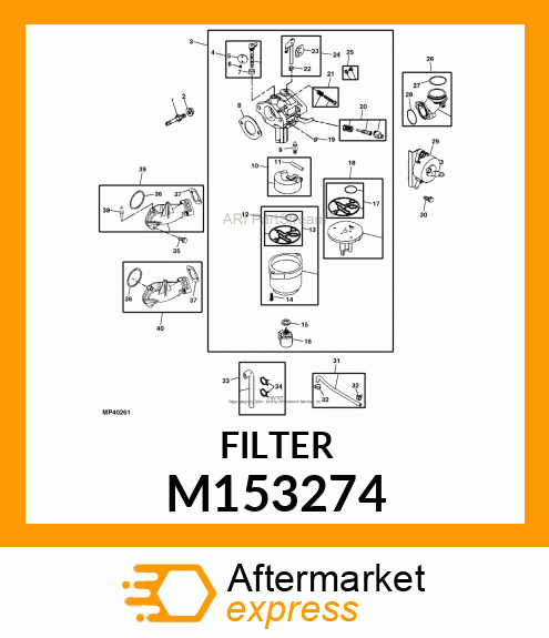 SEAL, THROTTLE SHAFT M153274