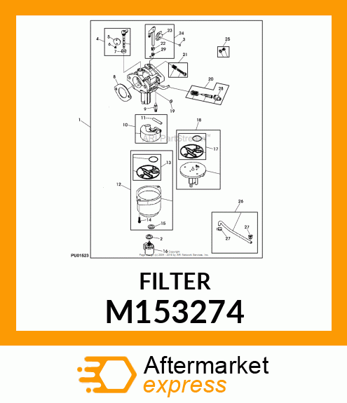 SEAL, THROTTLE SHAFT M153274