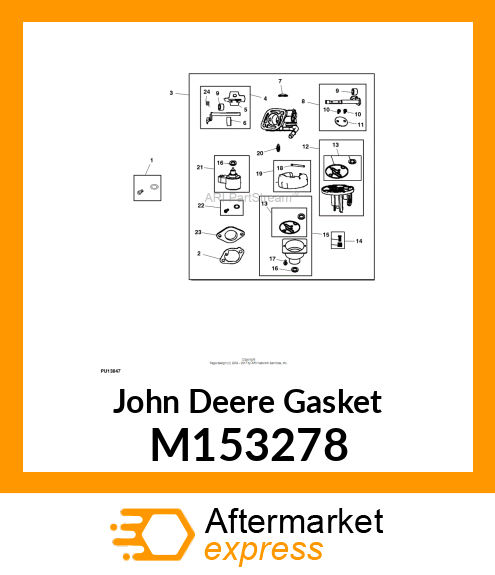 GASKET, FLOAT BOWL M153278