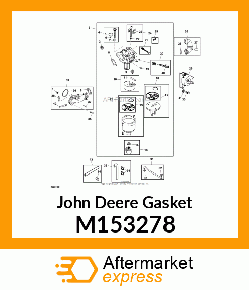 GASKET, FLOAT BOWL M153278