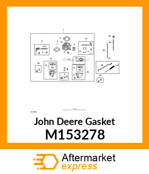 GASKET, FLOAT BOWL M153278