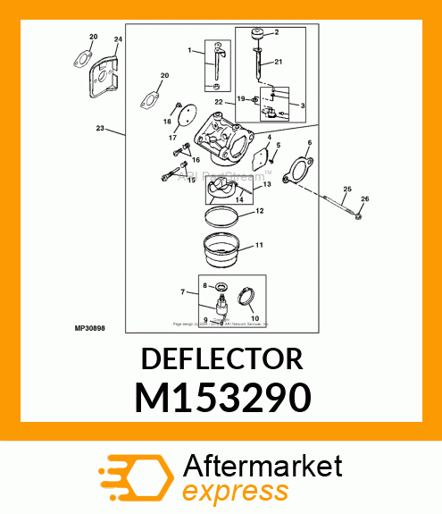 DEFLECTOR, HEAT M153290