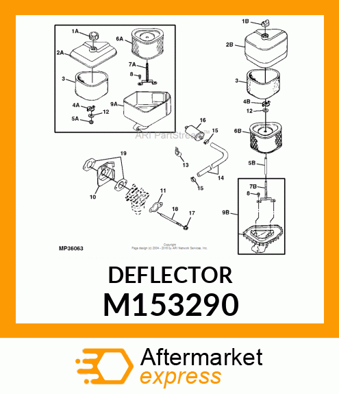 DEFLECTOR, HEAT M153290