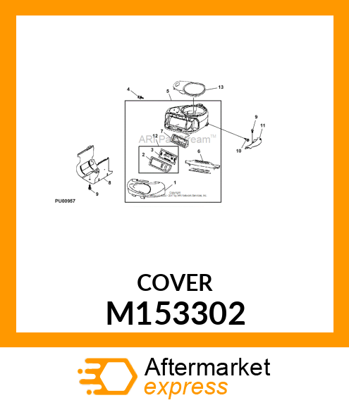 COVER, AIR CLEANER M153302