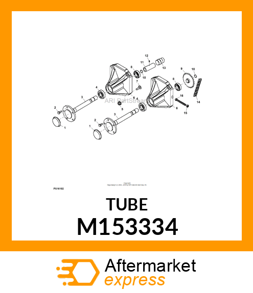 TUBE, AIR INTAKE 6X4 M153334