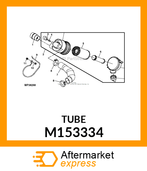 TUBE, AIR INTAKE 6X4 M153334