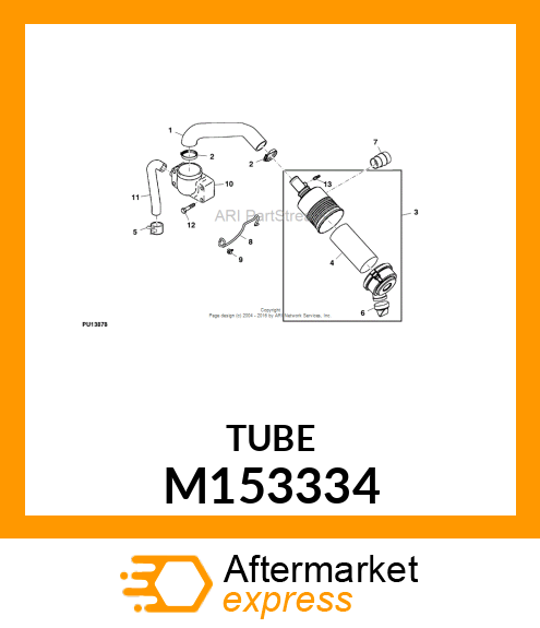 TUBE, AIR INTAKE 6X4 M153334