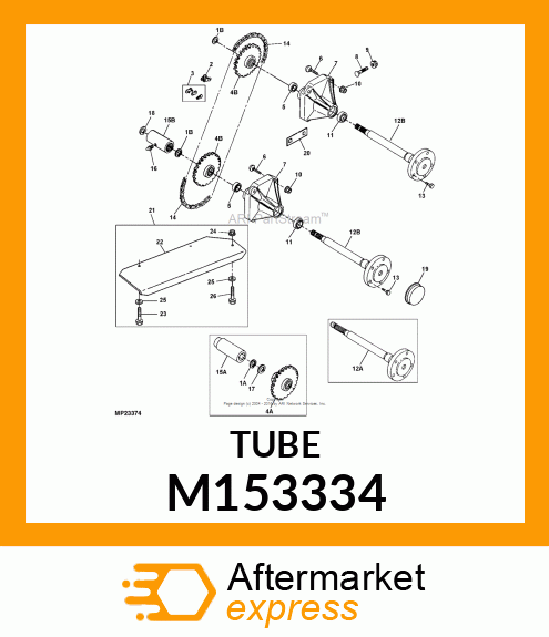 TUBE, AIR INTAKE 6X4 M153334