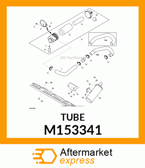 SLEEVE, AIR INTAKE DIESEL M153341