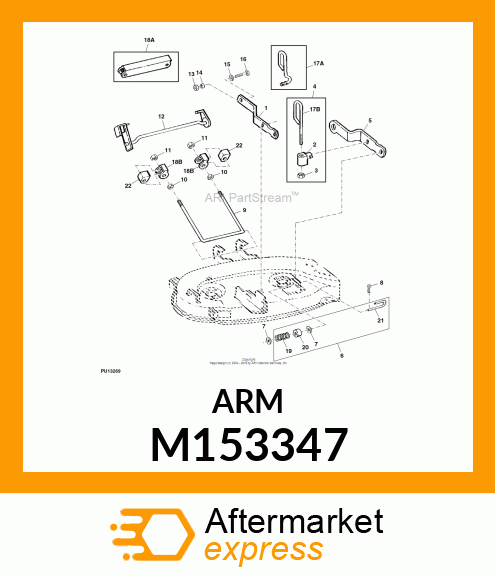 ARM, LH REAR DRAFT (M110937 PAINT) M153347