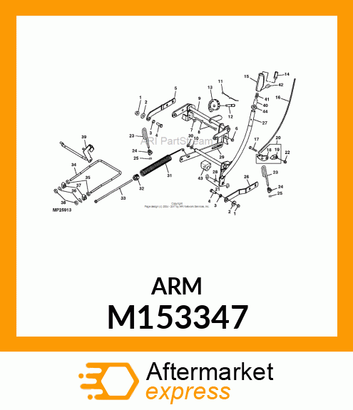 ARM, LH REAR DRAFT (M110937 PAINT) M153347