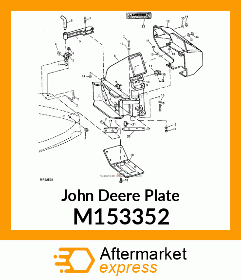 PLATE, PLATE, BOTTOM M114965 PAINT M153352