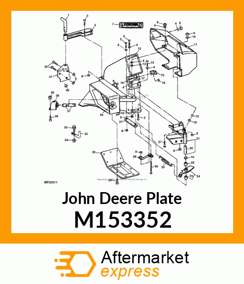 PLATE, PLATE, BOTTOM M114965 PAINT M153352