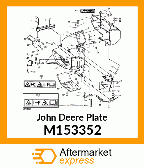 PLATE, PLATE, BOTTOM M114965 PAINT M153352