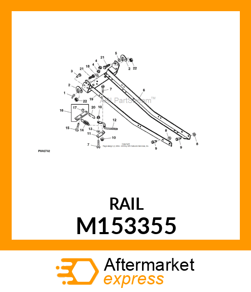 FRAME, WELDED SNOWTHROWER M153355