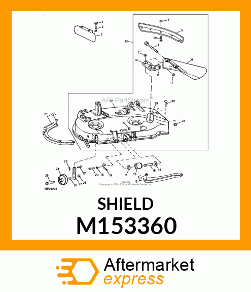 SECTION, LIP (M142577 PAINTED) M153360