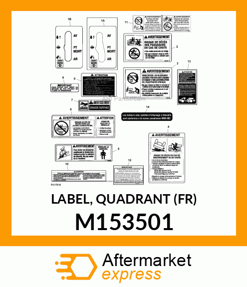 LABEL, QUADRANT (FR) M153501