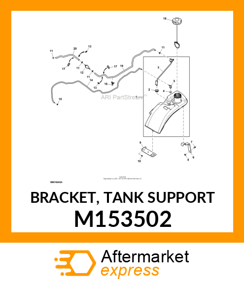 BRACKET, TANK SUPPORT M153502