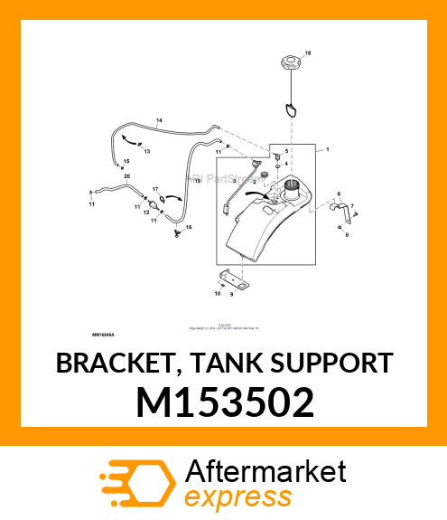 BRACKET, TANK SUPPORT M153502