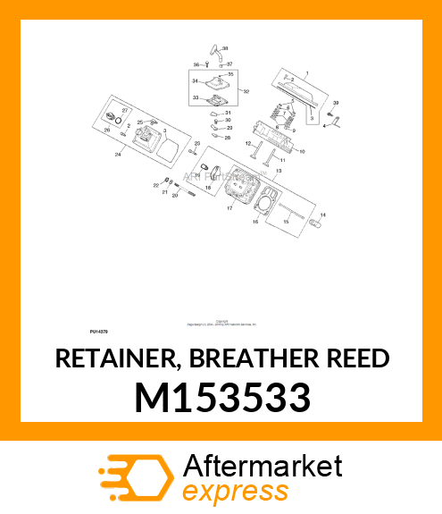 RETAINER, BREATHER REED M153533