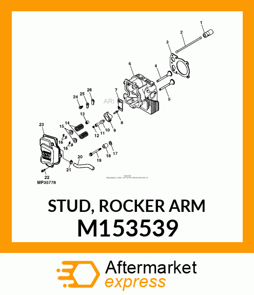 STUD, ROCKER ARM M153539