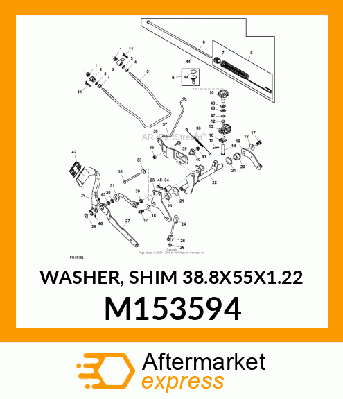 WASHER, SHIM 38.8X55X1.22 M153594