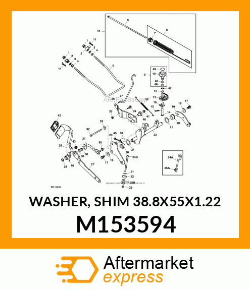 WASHER, SHIM 38.8X55X1.22 M153594